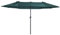 Outsunny Sombrilla Doble 4,55x2,65 m Sombrilla Terraza Exterior con Manivela Manual Resistente al Agua y Protección Solar Sombrilla Grande para Terraza Playa Piscina Verde