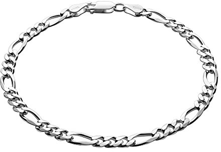 Herren-Armband aus massivem 925 Silber, mit Schmuckbox, Geschenk für Männer und Freunde