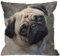 HGOD DESIGNS Kissenbezug Mops Hund, Wurfkissenbezug, Heimdekoration für Männer/Frauen, Wohnzimmer, Schlafzimmer, Sofa, Stuhl, 45 x 45 cm