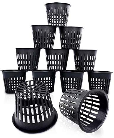 12Pcs Cesto Idroponico Idroponica Piantare Maglia Netto Pentola Cesti Giardino Coltiva Tazza Nera Pot cesti Garden coltiva Cup