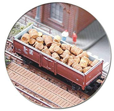 modellbahn-exklusiv Juweela 21612 - Alte rostige Fässer magnetisch, ca. 90 Stück, Spur N, 1:160