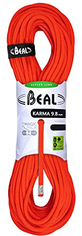 Beal Karma 9.8 mm Länge 50 m solid orange