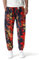 MakingDa Herren-Jogginghose aus Baumwolle mit elastischem Bund, Paisley bedruckter, Hippie-Stil Weite Beinhose, Lockere Passform, bequem für Strand, Spazierengehen, Laufen und Joggen-5-M