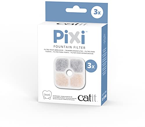 Catit Pixi 43721 Lot de 3 filtres de Rechange pour Fontaine à Eau Catit Pixi