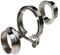 2.5 Inch Stainless V Band V-Band Set Heavy Duty Clamp Kit with Flange Set 2 Join for Turbos,Wastegates，Blow-Off Valves, Exhausts