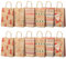 Weihnachts Kraft Geschenktaschen, 12 Stück Papiertüten Geschenktüten mit Griff Weihnachts Geschenktaschen Papiertüten Weihnachten Kraftpapiertüte GeschenktüTen für Party Geschenkverpackung (A)
