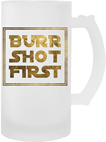 Hopestly Burr Shot First Transparent Becher Bier Herren Damen Mug Beer