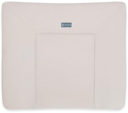 emma & noah Wickelauflagenbezug, 85x75 cm, Baby Wickelauflage für Wickeltisch, Bezug für Wickelunterlagen, 100% Bio-Baumwolle, Hygienisch und Atmungsaktiv (Essential Beige)