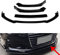 3 STÜCKE Für Audi A6 Sport 2016-2018 Frontschürze Lippe, Body Kit Schutz Zubehör, Auto Frontlippe Spoiler Separator, ABS Material (Klar Schwarz)