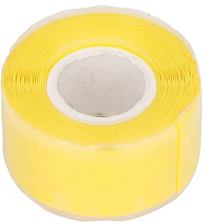 Duct Tape 3 Meter Wasserdichtes Duct Tape Roll Duct Tape Silikon Selbstverschweißend Gute Abdichtung für Wasserleitungsschläuche (Gelb)