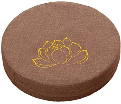 Sharplace Yoga-Meditationskissen, tibetisches Meditationskissen, Bodenkissen für Meditation im Freien, Gebet, Wohnzimmer, Khaki 6cm