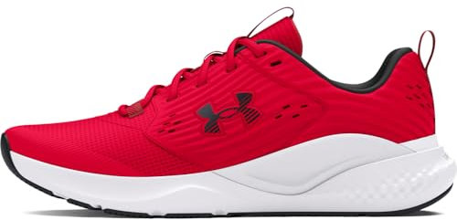 Under Armour Herren Charged Commit Trainer 4 Crosstrainer, 601 Rot Weiß Schwarz, 41 EU