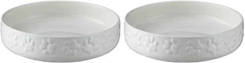 Mason Cash Colour Mix Cream Cat Saucer, 13 cm (Pack of 2)