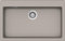 SCHOCK | Fregadero de cocina Primus N100XL 1 bañera XL con banco grifería, material Cristalite®, gris pardo, 790 x 500 mm
