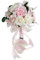 Fouriding Hochzeit Braut Blumenstrauß,Künstliche Hand Blumen Rosen Brautstrauß Brautjungfer für Zeremonie Jahrestag Partei Braut Dusche Dekoration Hochzeit Sträuße (Rosa)