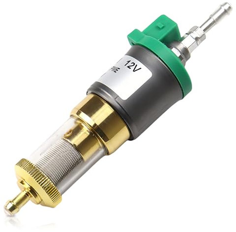 PRITOK Heizungs-Kraftstoffdosierpumpe: 1KW Bis 5KW Dieselheizung Doppelfilter Dosierpumpe Standheizung mit Abnehmbarer Transparenter Abdeckung für Eberspacher Airtronic D2 D4 12V (12v-22ml)