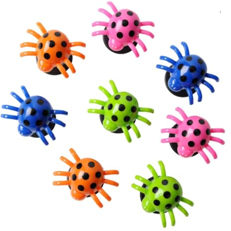 UPKOCH Jumping Spider and Bouncing Spiders Educational Toys, Interactive Toys with Bounce Launchers, Fun Pranks for Birthday Parties and Early Learning