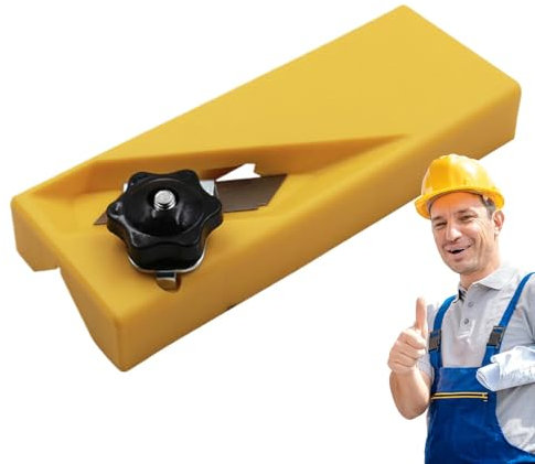 Ruwshuuk Aereo per smusso per la lavorazione del legno, smusso per smusso in cartongesso | Smusso per smusso in cartongesso da 45/90 gradi - Pialla per smussare il gesso, taglierina per sbavature per