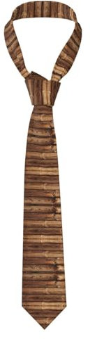 Anceky Braune, bedruckte Krawatte aus Holz für Herren, modische Krawatten, passende Krawatte für Partys