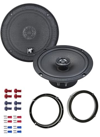 EHO HiFonics TRX62 Lautsprecher mit Einbauset passend für VW Volkswagen Amarok ab 2010 Türen vorne/hinten 360W 165mm 2 Wege Koax