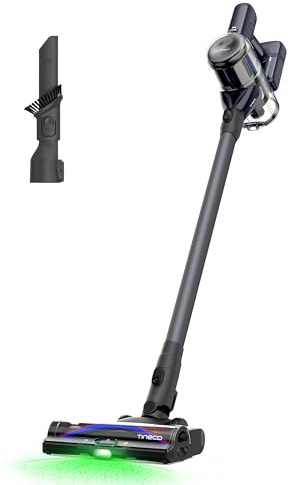 Tineco Pure ONE S50 Cordless Stick Vacuum Cleaner, 150AW Suction, 95Min Runtime, Anti-Tangle Brush, 120° Green Light, Easily Tackles Large Debris