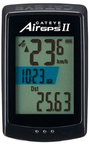 CATEYE AirGPS USB Rechargeable Bike Computer – GPS Cycling Computer with Bluetooth ANT+, GPS Bicycle Speedometer, FlexTight™ Mount, IPX7 Waterproof, Auto Backlight Display, Ride Upload (CC-GPS100N)