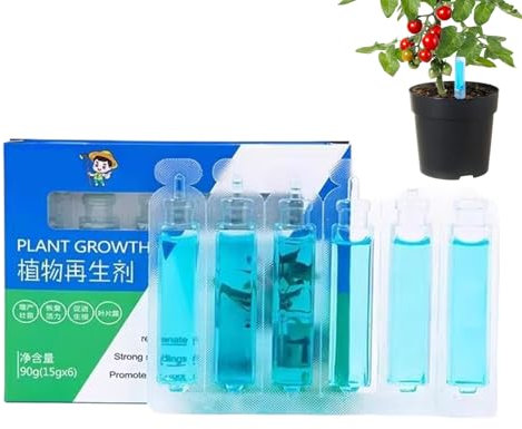 Fertilizzante Per Piante | Confezione Da 6 Flaconi Da 15g Fertilizzante Liquido - Rinvigorente Per Fiori E Stimolatore Radicale Per Orto E Giardino