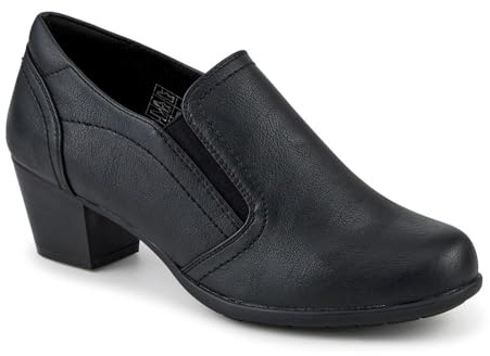 Pavers Womens Wide Fit Cone Heel Shoes | Autumn Winter Collection | Slip On Shoe | Slip On