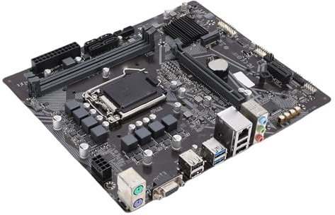Cuifati H510M S2 Computer-Motherboard, Unterstützt I5 der 10. und 11. Generation, Micro ATX DDR4 3200 MHz 64 GB, PCIe 4.0, 2 DDR4 DIMM-Steckplätze, DVI-Port-Motherboard für Gaming-PC