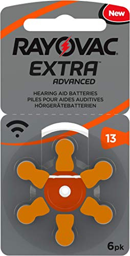 30 Stück (5 Blister) Rayovac Typ 13 Hörgerätebatterie Zinc Air P13 PR48 ZL2 mit 2 Stück LUXTOR® Reinigungstücher für Hörgeräte und Otoplastiken