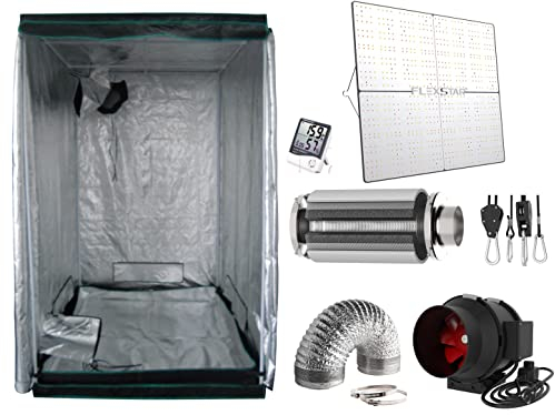Nito GmbH Growbox Komplettset 600 W NDL/LED/CMH 100x100x200cm VSG AKF Growzelt (COB-LED)
