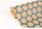 Clairefontaine 223872C - Rolle Geschenkpapier Kraftnatur 50mx70 cm 70g, Punkte Kraftnatur mit blauem Hintergrund, 1 Rolle