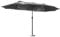 Harrier 4.6m Double Sided Parasols - Garden Parasols with Optional Parasol Cover & Parasol Base Weights | White, Black or Grey Parasol | Large Garden Parasol (Parasol Only, Black)