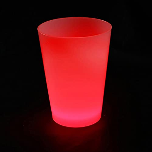 Sheey 350 mL Taza de Fiesta que Brilla Intensamente Vaso Fluorescente de Grande Capacidad Luces Decorativas Luz Iluminación Decoración para Festival Pasillo Sala de Estar Dormitorio