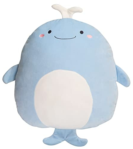 BYNYXI Wal Plüschtier Kuscheltier, 40cm Kawaii Hai Puppe Dinosaurier Pinguin Plüsch Kissen Cartoon Tier Stofftier Plüschtier Plüschtierpuppe Weich Stofftier Pinguin Kuscheltier für Kinder Geschenk