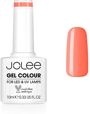 JoLee Nail Gel Polish 10ml [Lollipop] UV/LED Soak-Off Nail Art Manicure Pedicure for Professional, Salon & Home Use [Yellow/Orange Range] - Long Lasting & Easy to Apply - Vegan & Cruelty Free