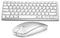 DE Layout Tastatur Maus Set Kabellos, Bluetooth Tastatur mit Maus für Tablet/iPad/Laptop/Phone, Kompakte mit iOS/Android/Windows Computer Integrated Machine