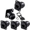 PENGLIN 5PCS D-Type RJ45 CAT6 Coupler, CAT6 RJ45 Einbaubuchse, CAT6/CAT5E/CAT5 Buchse zu Buchse Ethernet LAN Netzwerk Bulkhead Durchgangsbuchse