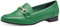 MARCO TOZZI Damen Loafer mit Absatz Elegant Vegan, Metallisch (Grün), 42 EU