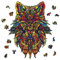 GLOBLELAND 120-Teiliges Holzpuzzle Für Erwachsene, Fuchs-Puzzle, Holzpuzzle Für Erwachsene, Buntes Tier-Puzzle Für Weihnachten, 33x25.4 cm