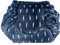 Kosmetiktasche mit Kordelzug, Die Flat Lay Schminktasche, Kosmetiktasche Schminktasche, One-Step Organizer Makeup Tasche Kosmetikbeutel für Lazy Damen (Marineblaue Feder)