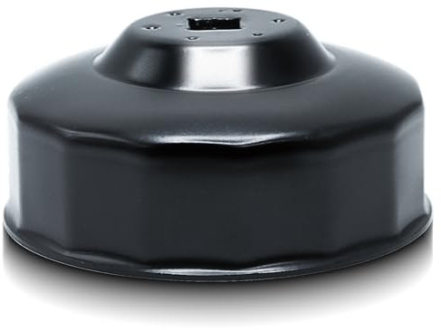 CCLIFE 80 mm Ölfilterschlüssel 3/8'' Ölfilterkappen ÖlFilter Werkzeug Auto 15-kant