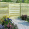 Homgoday Gartentor Holztor Pforte Tor Gartenzaun Gartentür Gartenpforte Zauntor Zauntür Hoftor Hoftür Einfahrtstor für Garten Terrasse Innenhof Kiefernholz Imprägniert 100x125 cm Grün