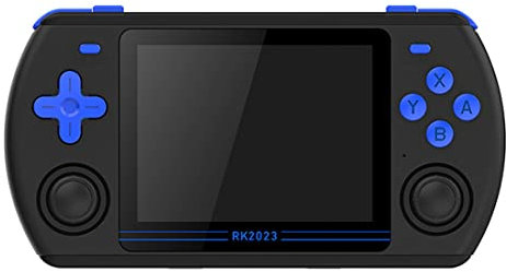 ATHUAH Powkiddy RK2023 Consola de Juegos portátil con 20000 Juegos, Consola de Juegos portátil Retro de 3,5 Pulgadas 16G+128G, Consola de Juegos portátil de Pantalla Grande, Regalos de