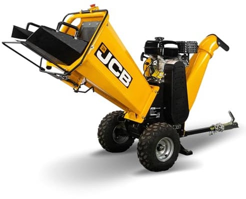 JCB 100mm /4” Heavy-duty Petrol Wood Chipper 7.5hp, 224cc 4-Stroke