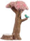 Kisangel Mikro-landschaftsverzierung Heimzubehör Pflanzendekor Mini-Ornament Dekoration Mikrolandschaft Bäume Skelett-dekor Jetons Mini-tierfiguren Terrarien Harz Miniatur Kirschbaum