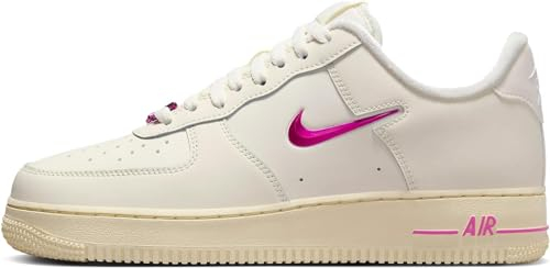 Nike Air Force 1 '07 Scarpe da donna (FB8251-101, latte di cocco/alabastro/latte di cocco/rosa giocoso), Latte di cocco/Alabastro/Latte di cocco/Rosa giocoso, 41 EU