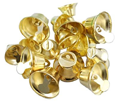 Goldfarbenes Offenes Glockenspiel Weihnachtsdekoration Windspiel Für Den Innenbereich Zubehör Mini-glockenanhänger Party-Dekoration Weihnachtsbaum-