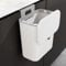 Poubelle Suspendue Cuisine avec Couvercle, Poubelle Murale Cuisine, Poubelle Camping Car Suspendu pour Portes d'armoires Placard Salle de Bain, 27 x 13 x 29 cm