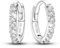 Kleine Creolen Ohrringe Sterling Silber 925,Huggies Ohringe Damen,Glänzend Timeless Silver Ohrring,Cubic Zirconia Earrings for Women,Geschenk für Frauen